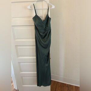 Azazie Maci Stretch Satin Dress